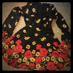 Poppy sun flower forever 21 dress